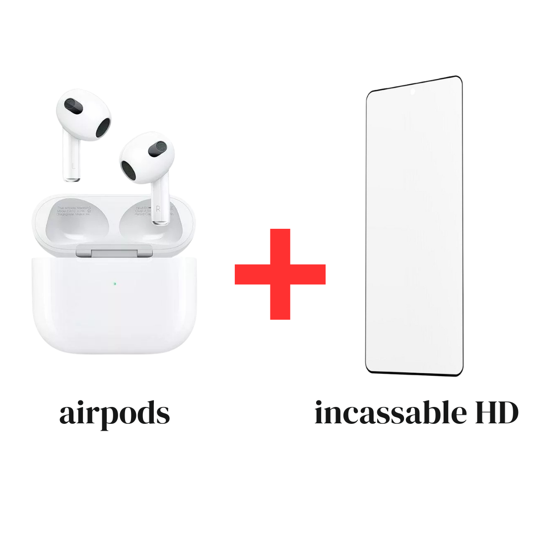 Airpods  + incassable  HD